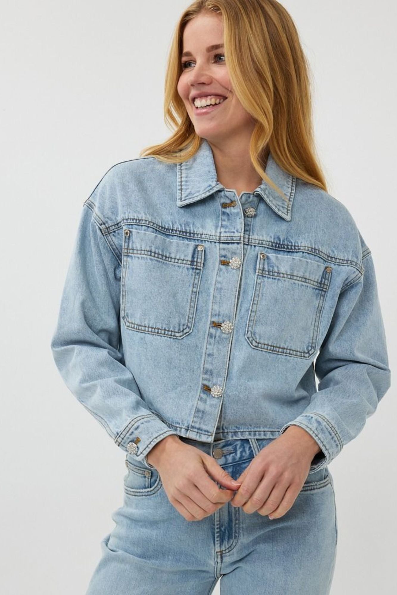 Jacket Denim Short Oversized
