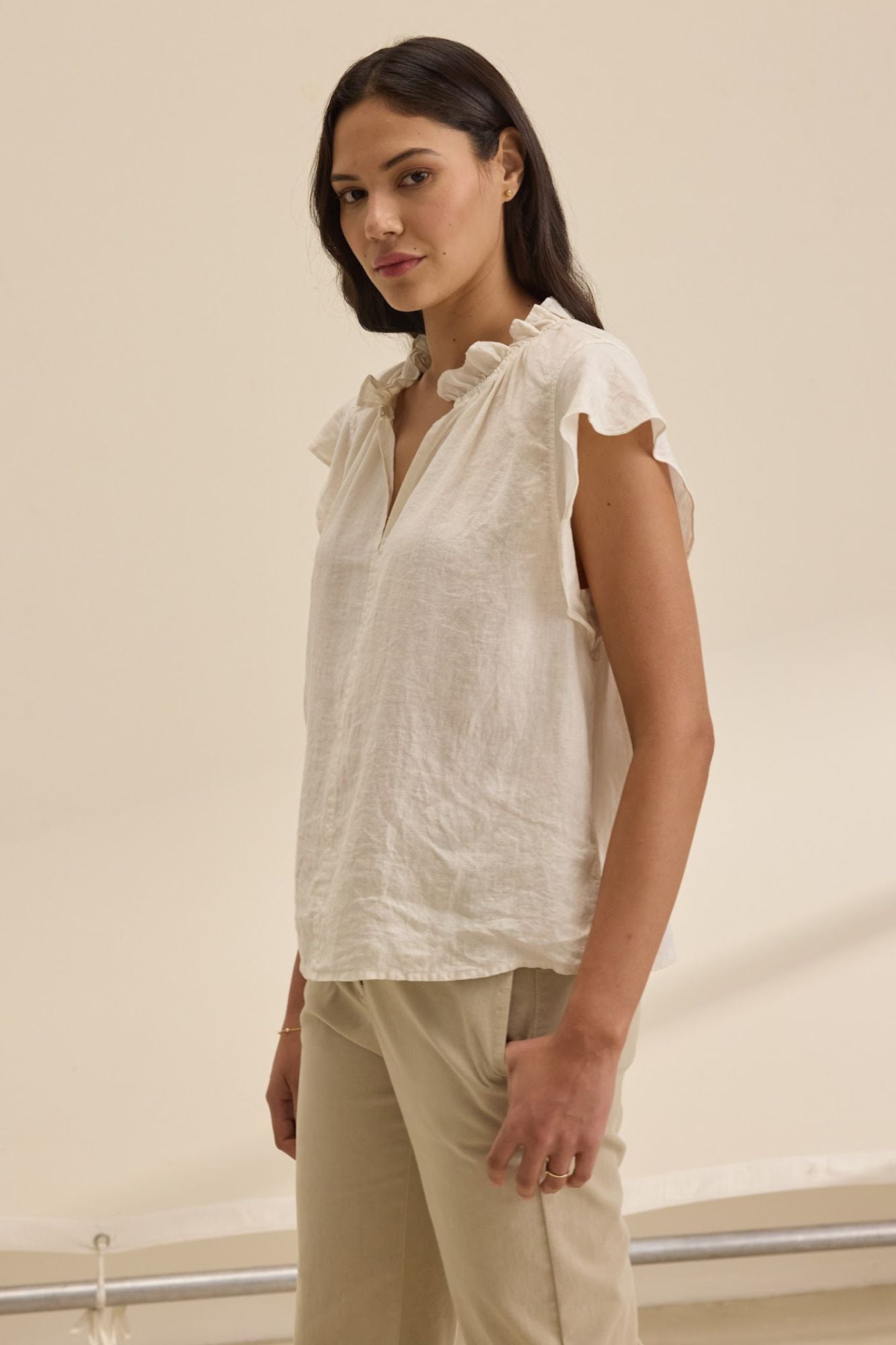 Semira Linen Top