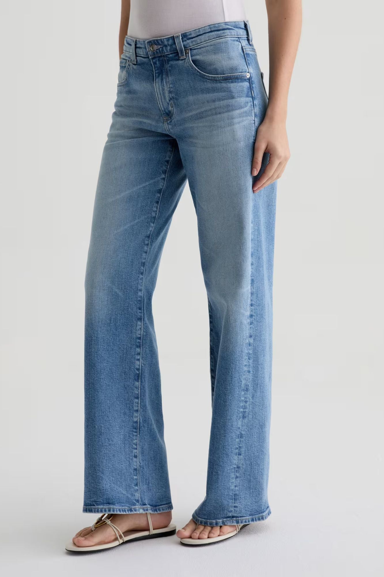 Adria Twisted Low-Rise Wide Leg