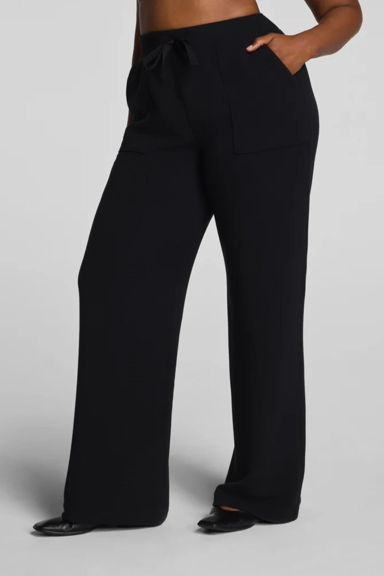 French Rib Wide Leg Pant