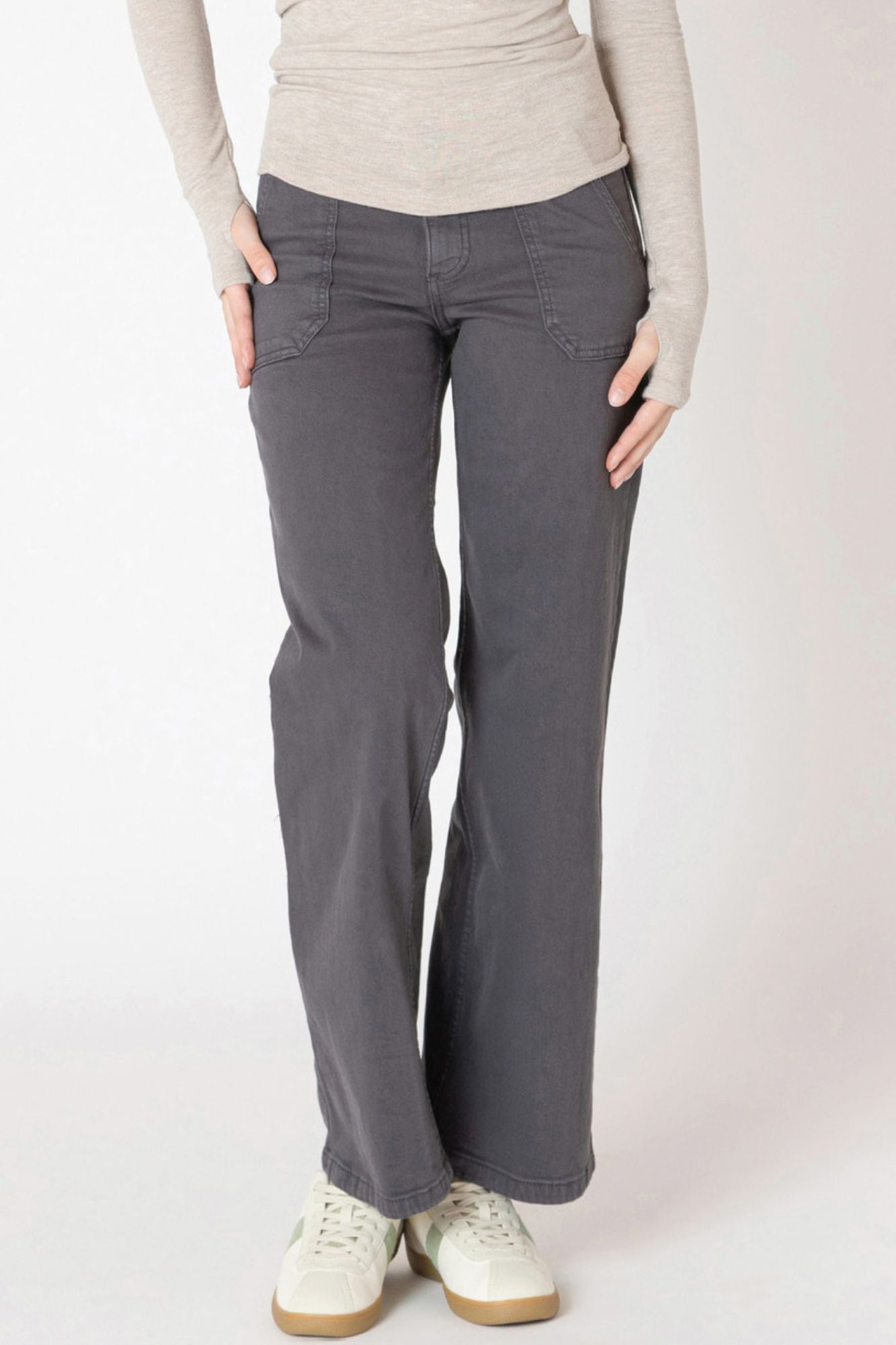 Straight Leg Twill Pant