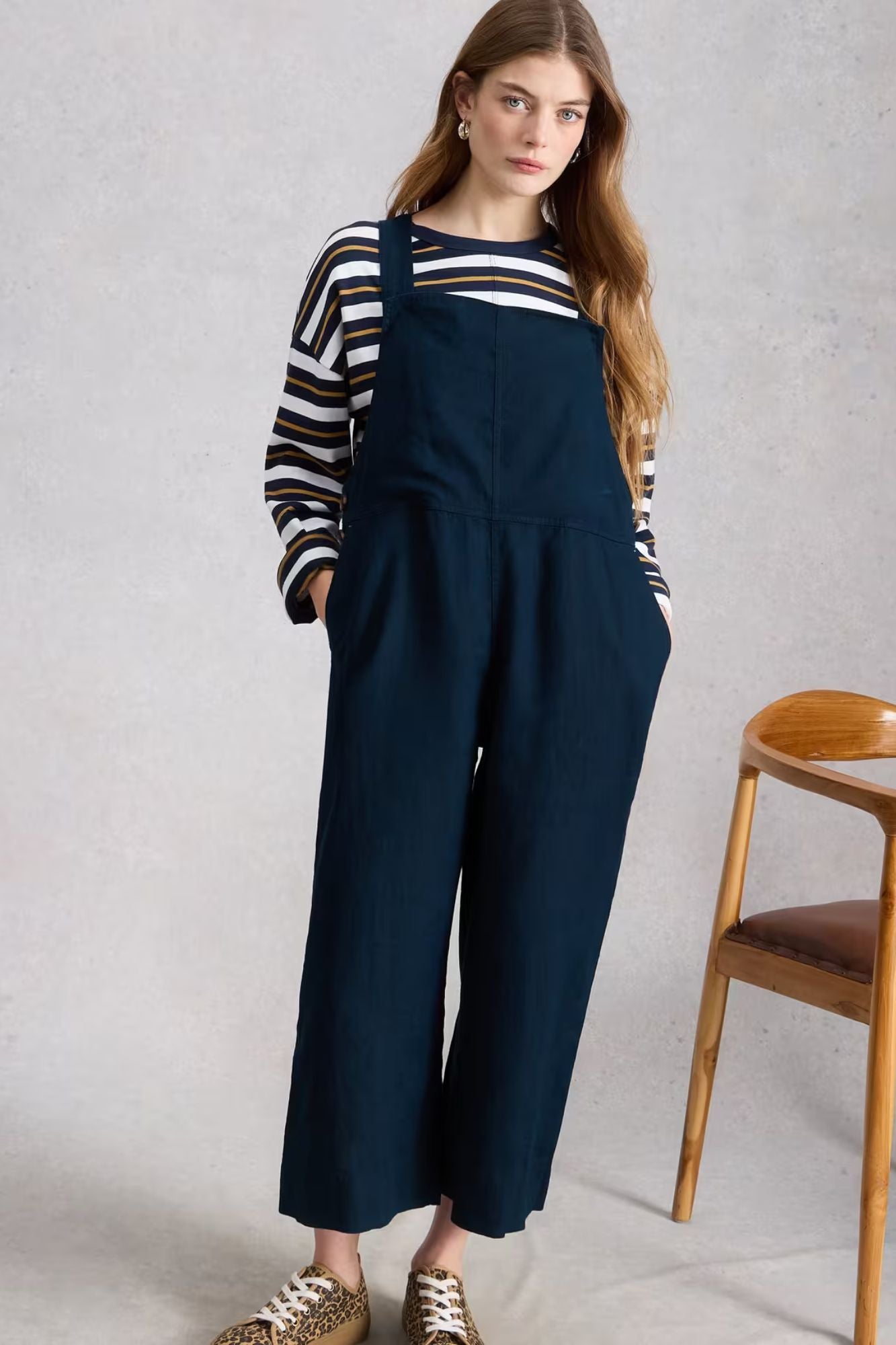 Vivian Linen Dungaree