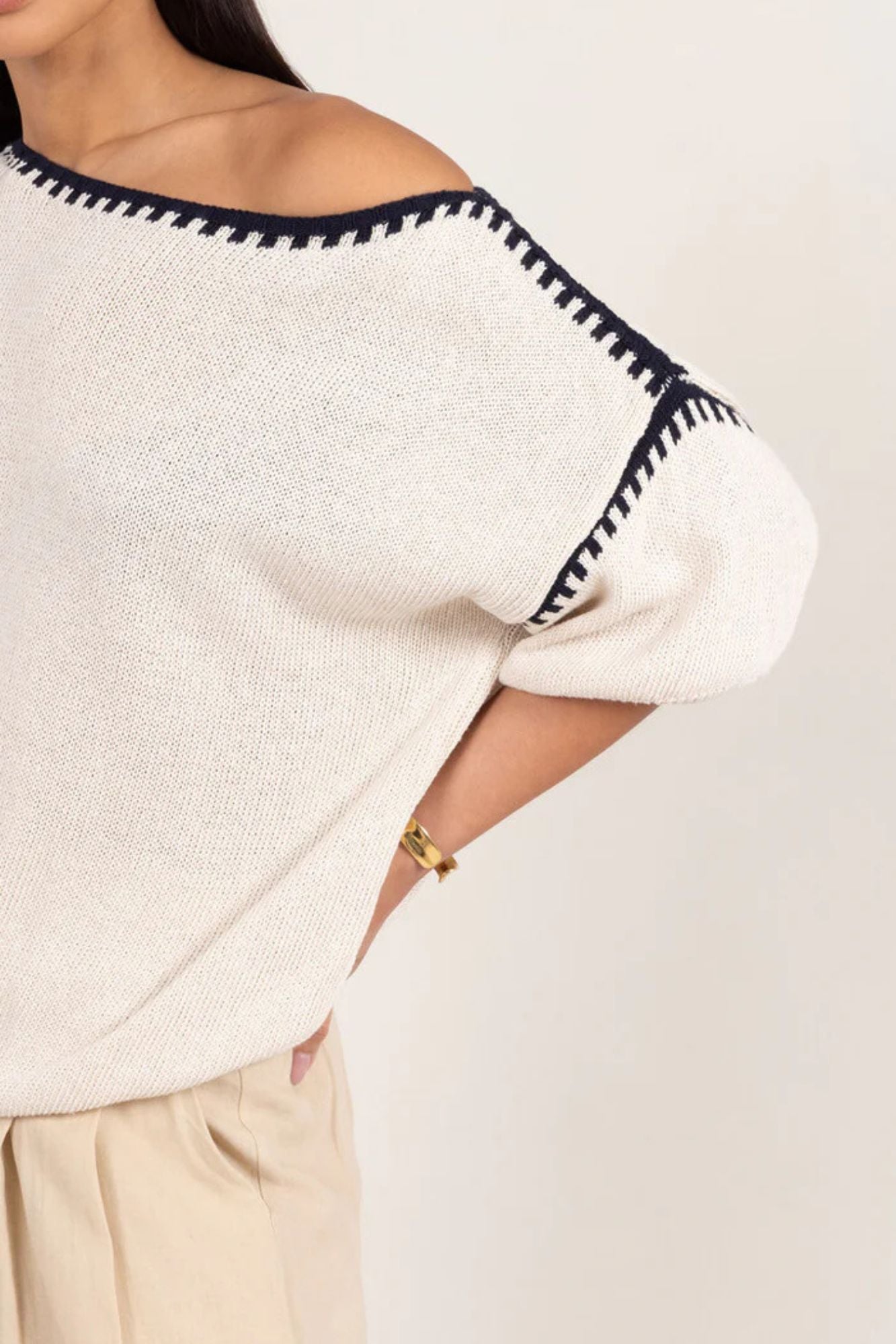 Billie Blanket Stitch Tee