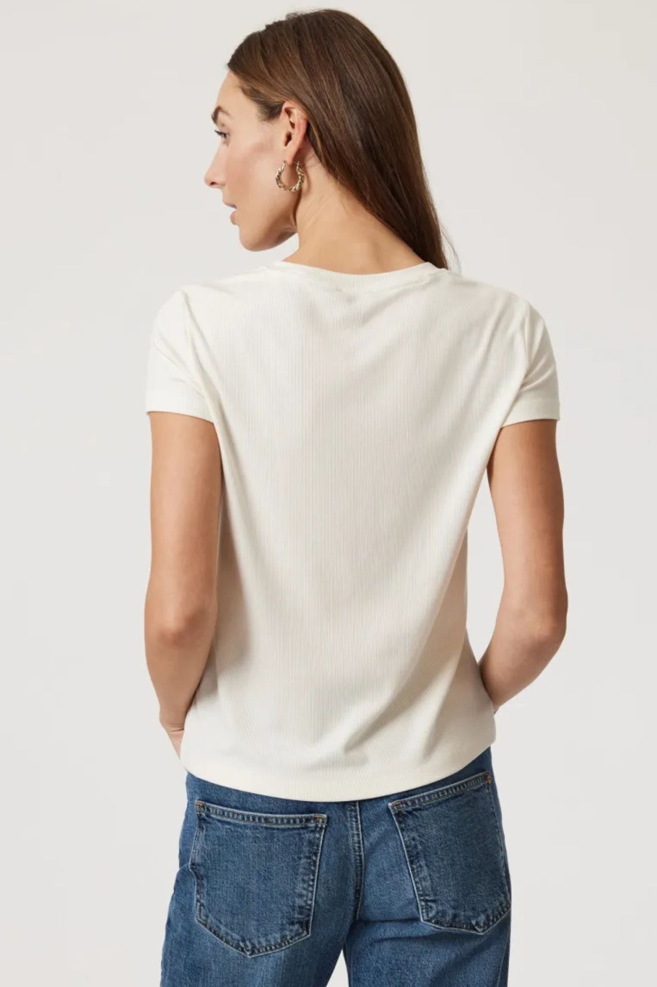 Luxe Touch Tencel Ribbed T-Shirt
