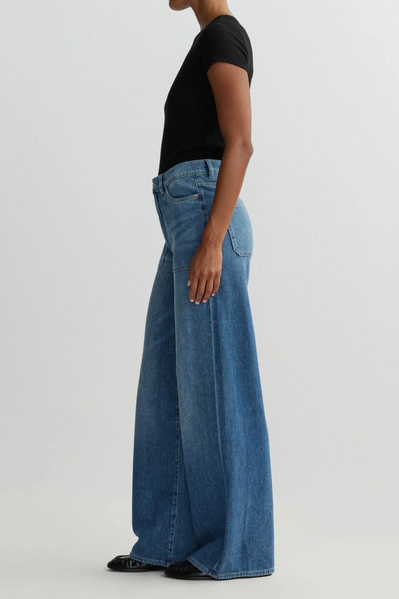 Hepburn Wide Leg High Rise Jeans