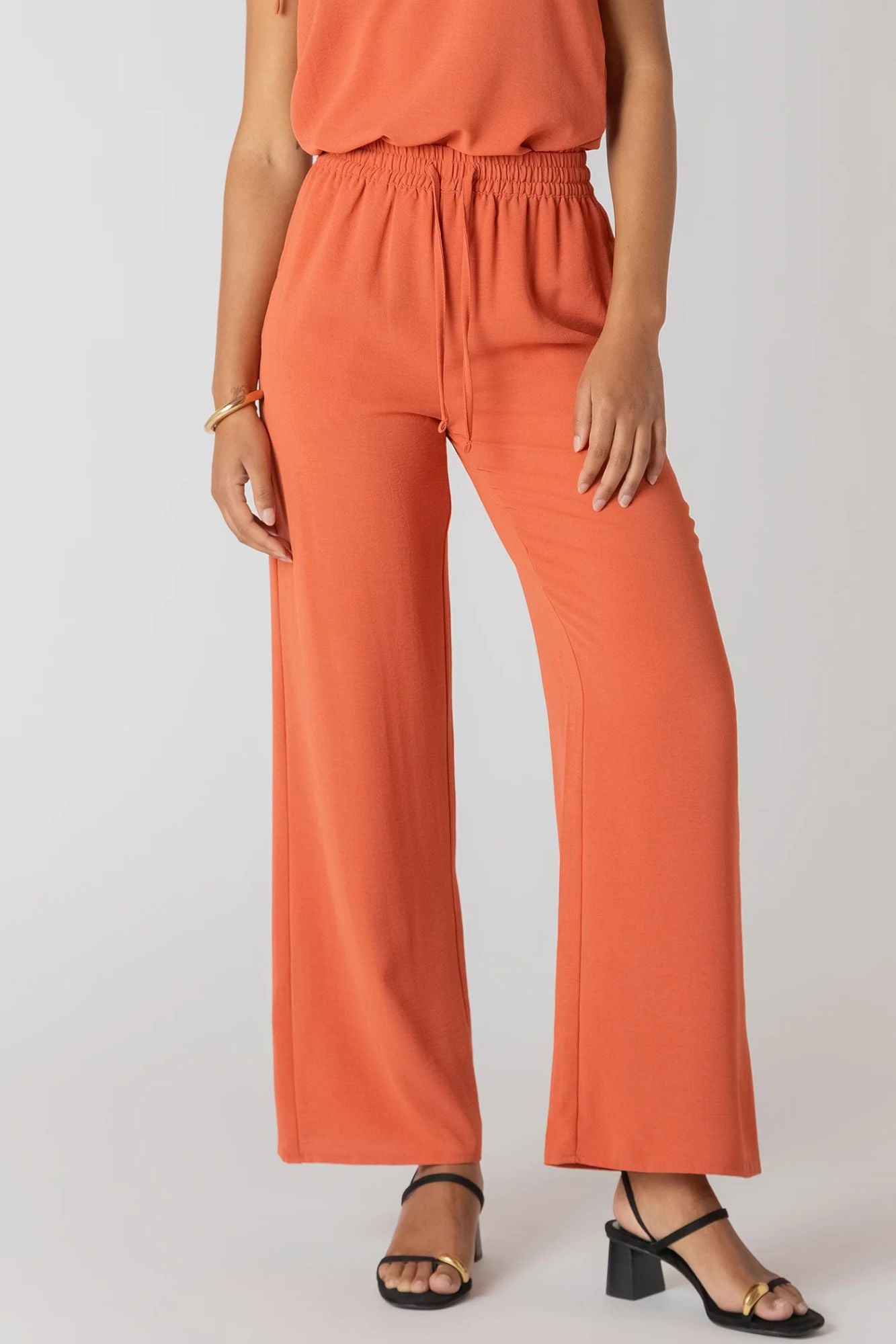 High Waist Flowy Wide Leg Pants