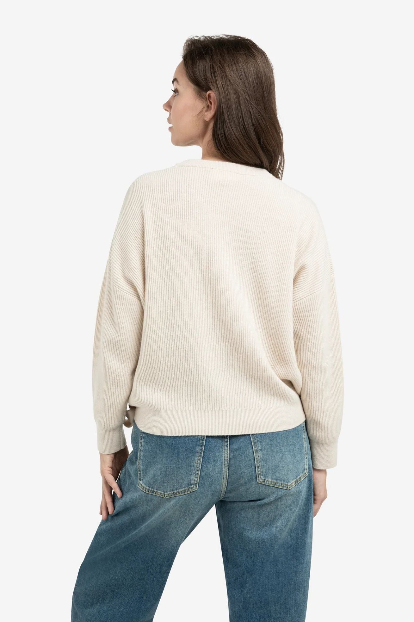 Knitted Sweater with Cords