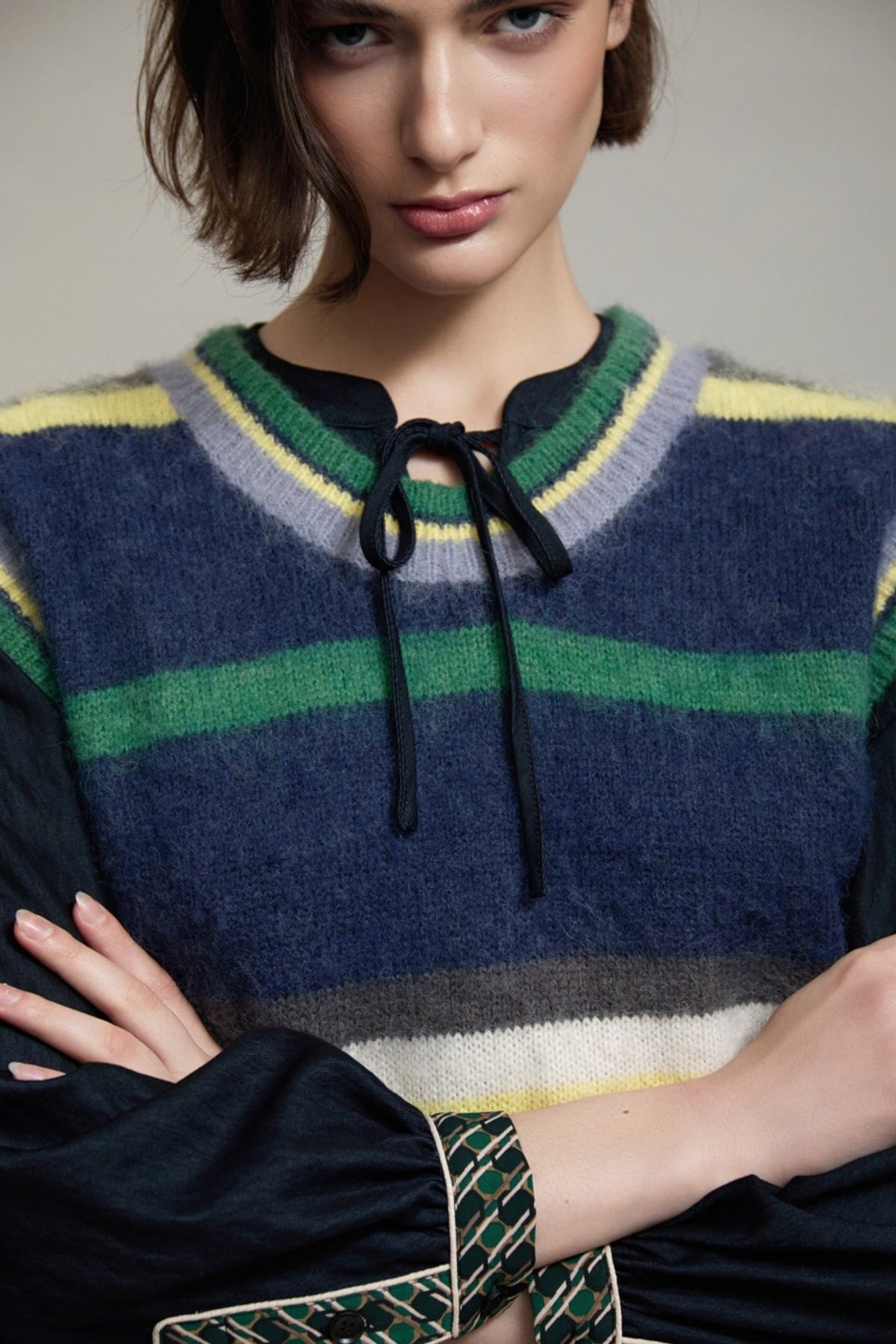 Stripe Knit Vest