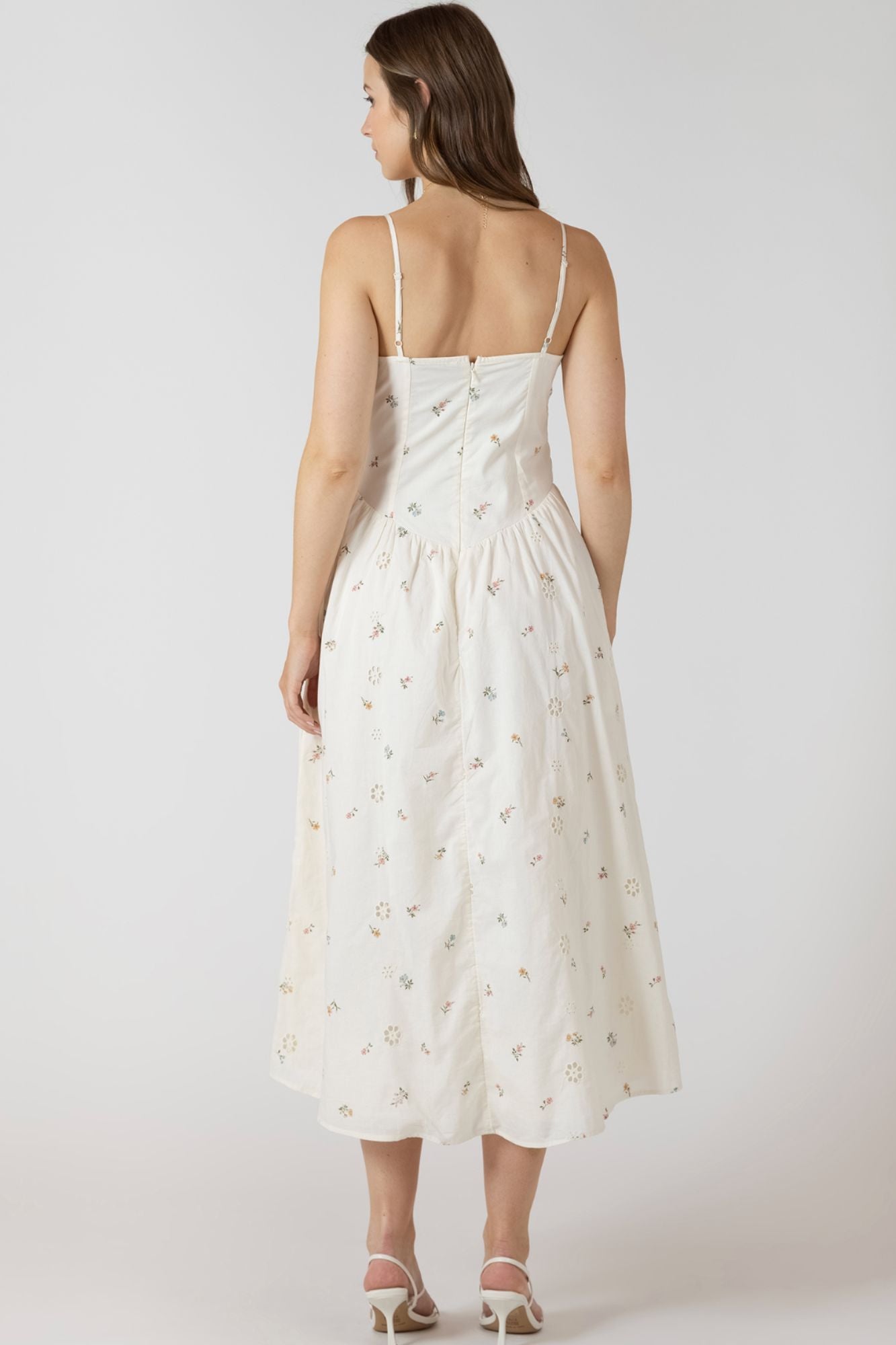 Smocked Detail Midi Dress
