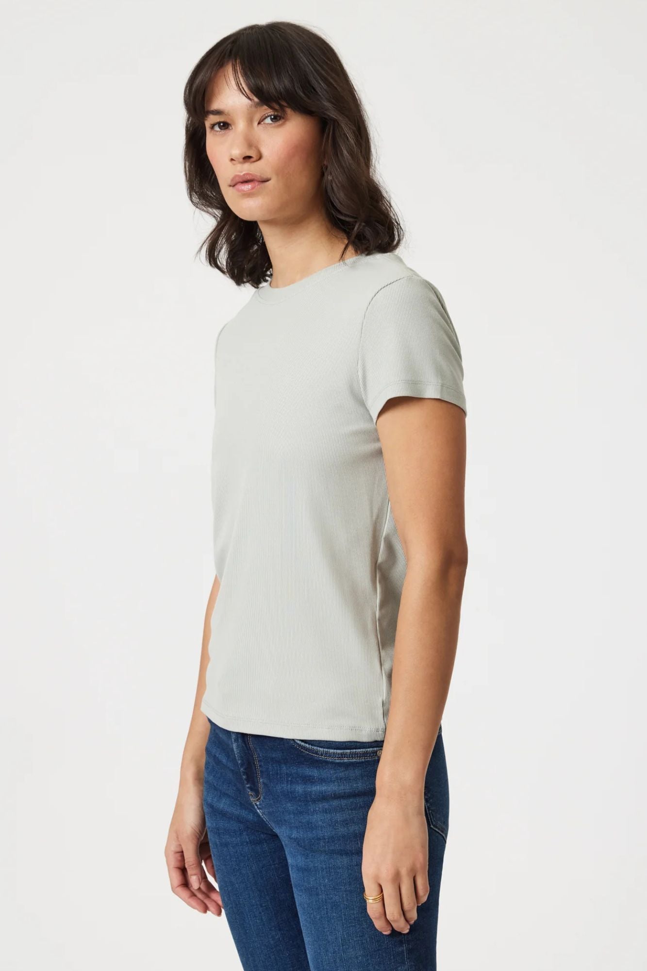 Luxe Touch Tencel Ribbed T-Shirt