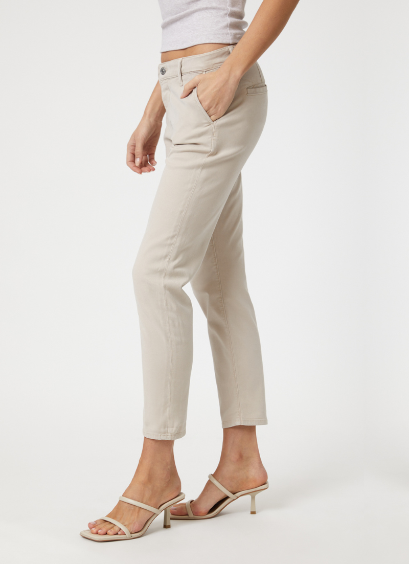 Brooke | Sergé Luxe Gris Argenté