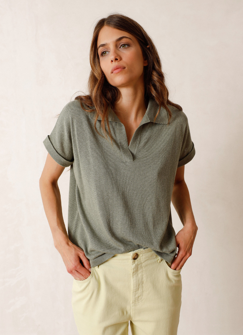 Polo en tricot rustique Martinique