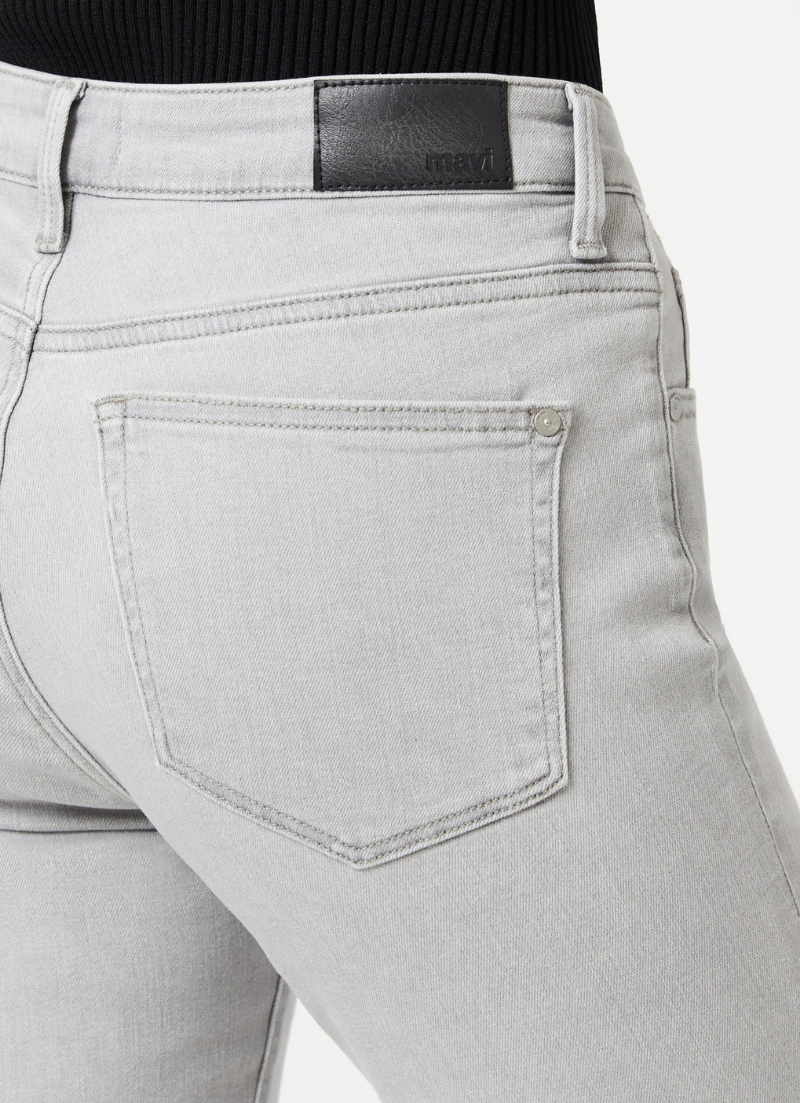 Kathleen Slim Boyfriend | Light Grey