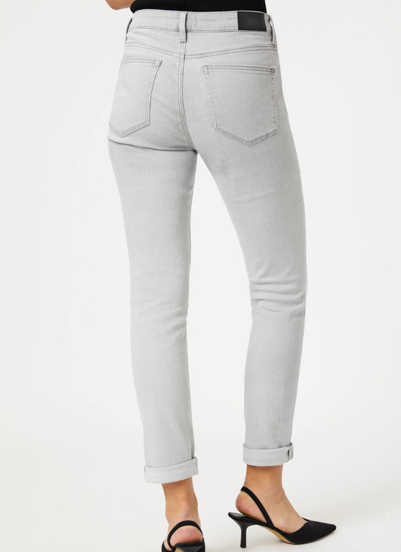 Kathleen Slim Boyfriend | Light Grey