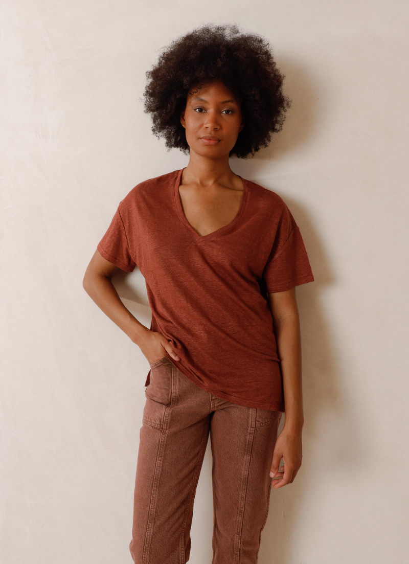 Juliette T-shirt basique col en V