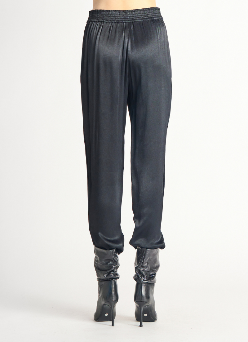 Pantalon en satin à enfiler