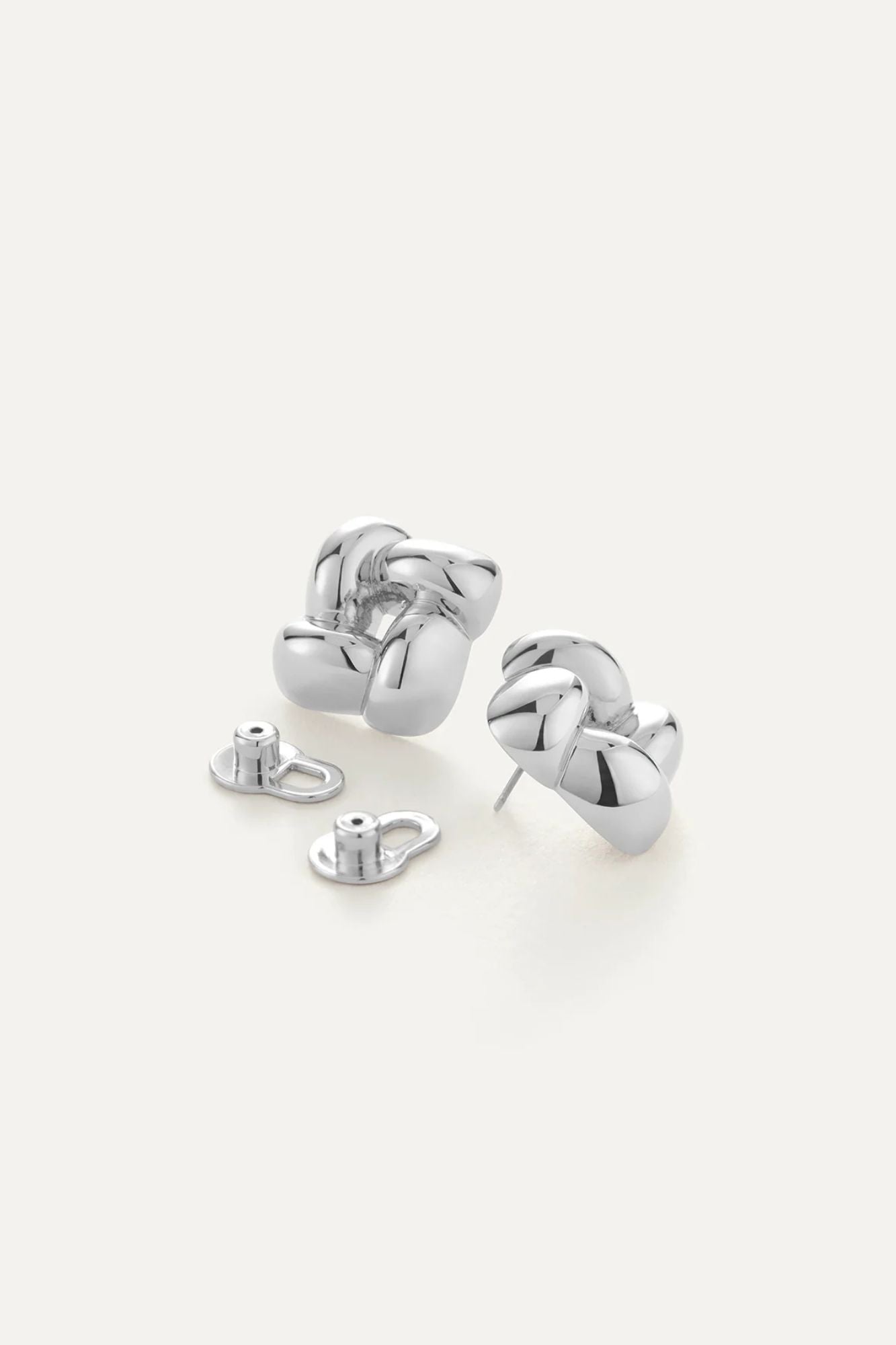 Small Woven Square Earrings
