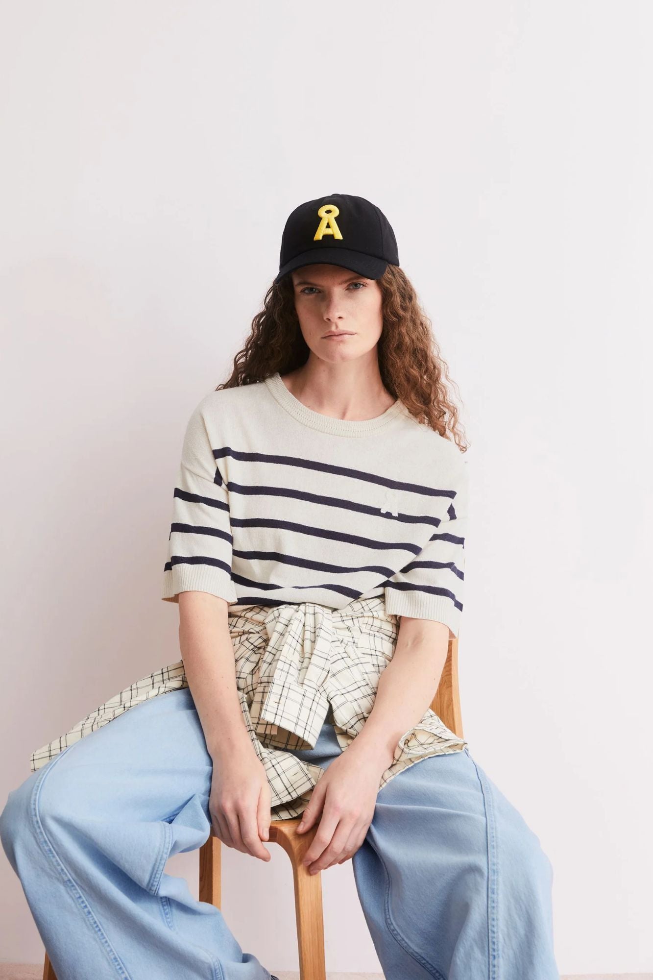 Stripe Linen Blend Sweater