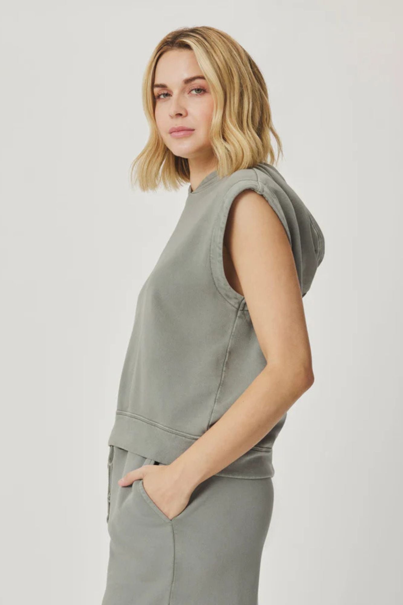Greta Sleeveless Hoodie