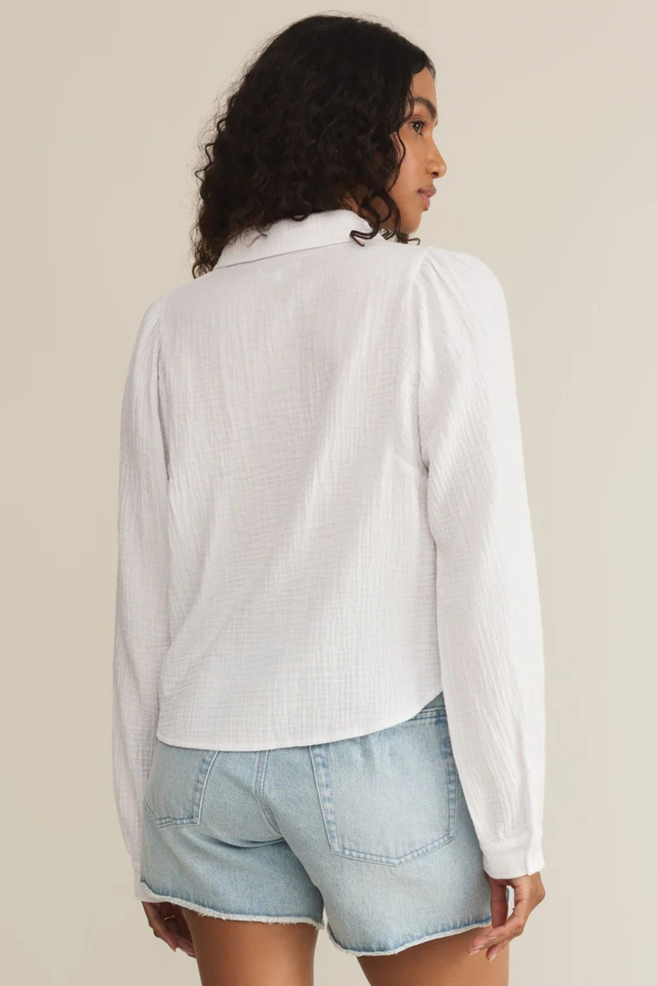 Campo Button Up Gauze Top