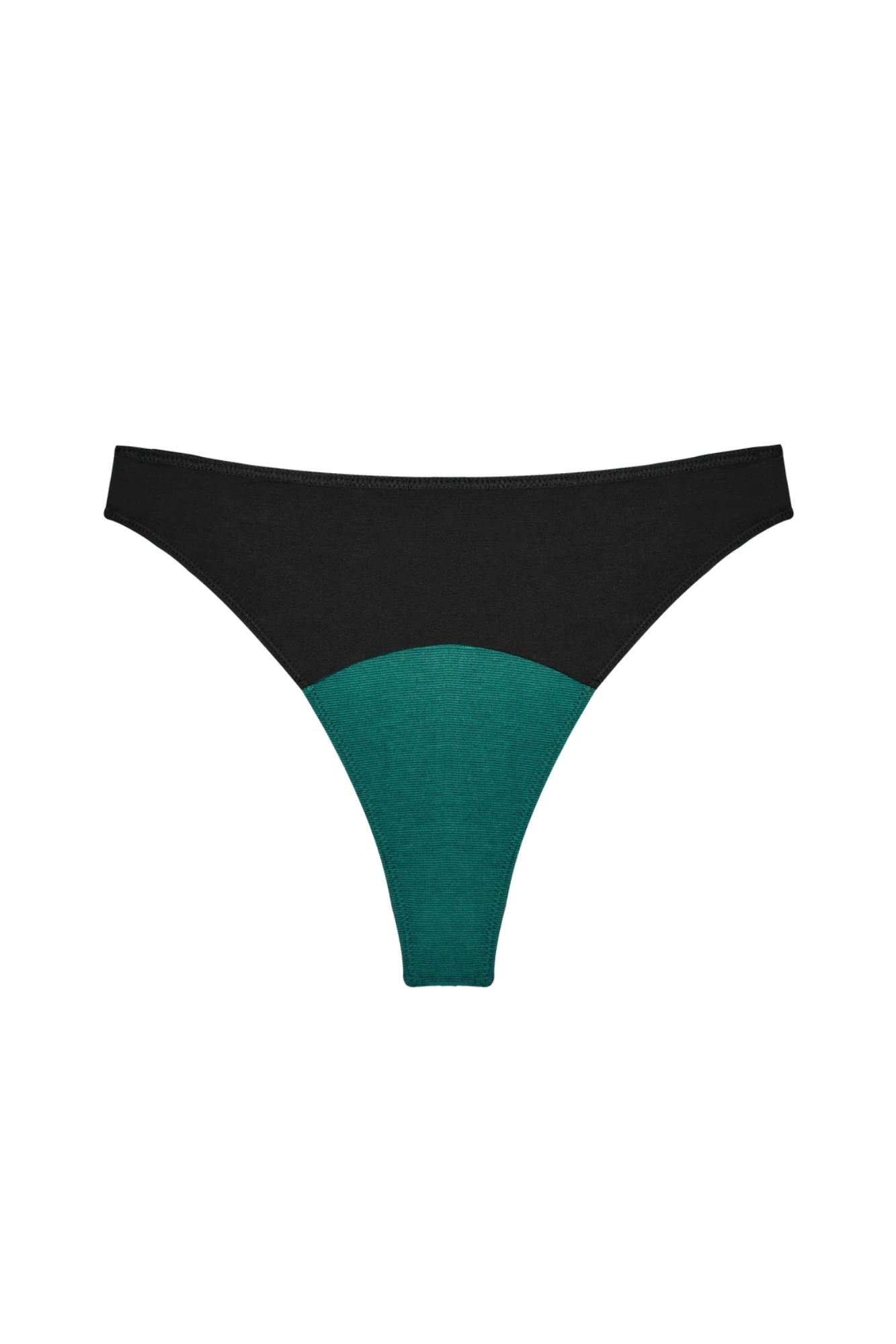 High Rise Thong Mineral Undies | Black