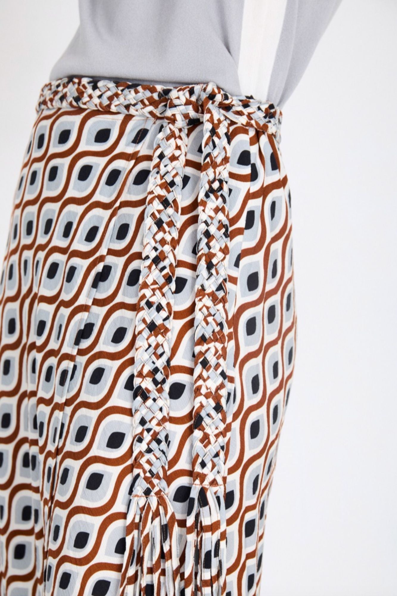 Retro Print Skirt