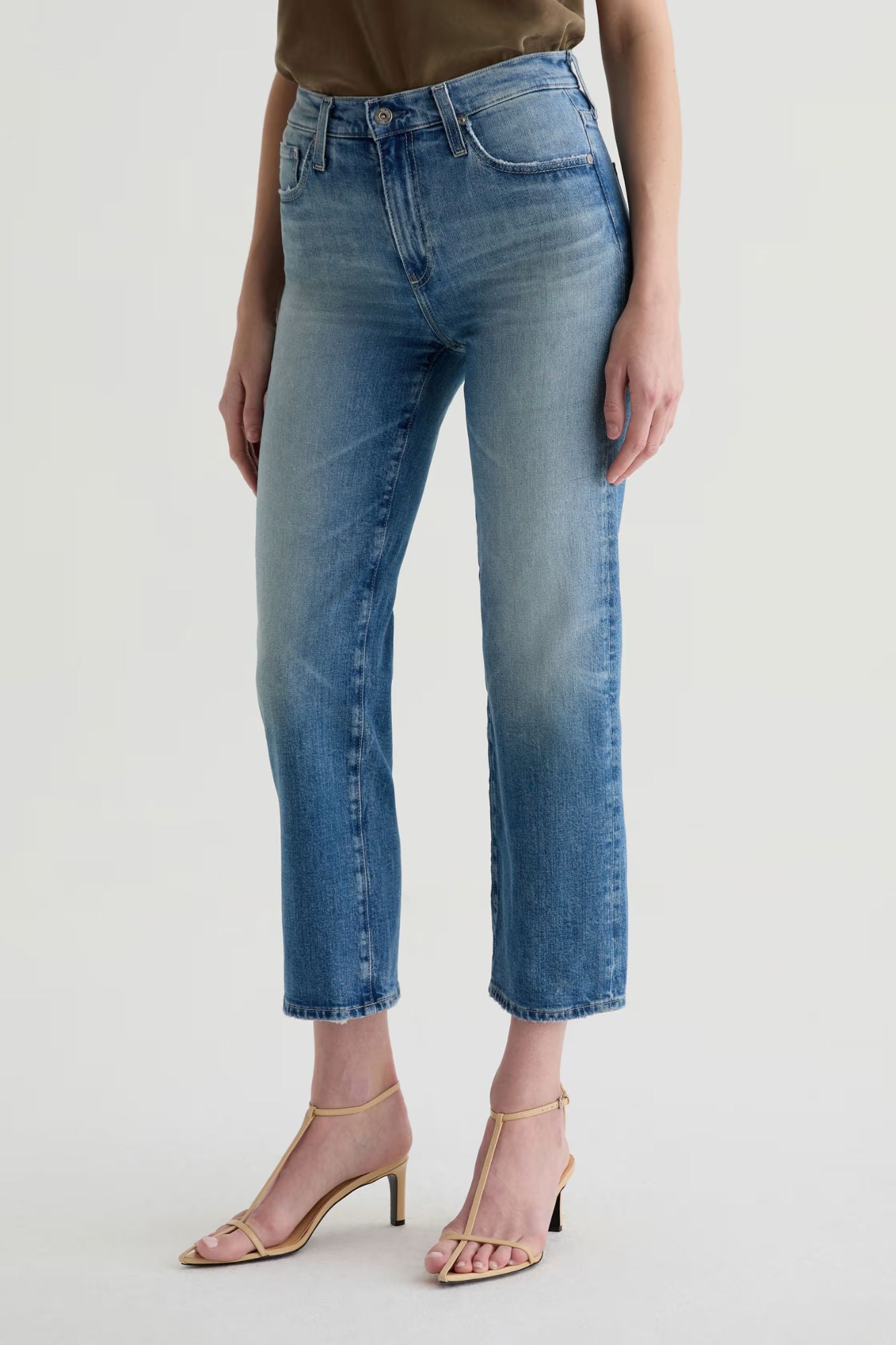 Brinley Crop Mid-Rise Straight Leg