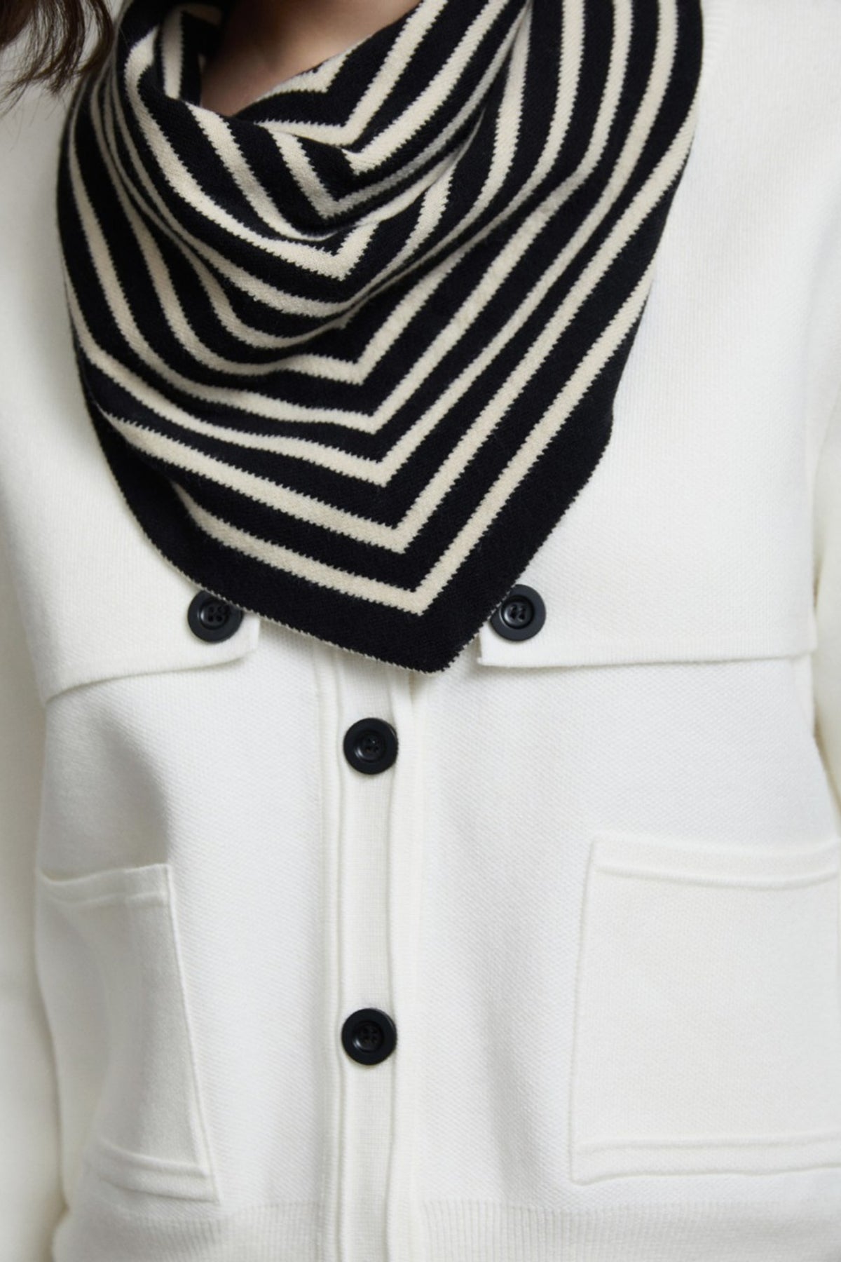 Striped Jacquard Bandana