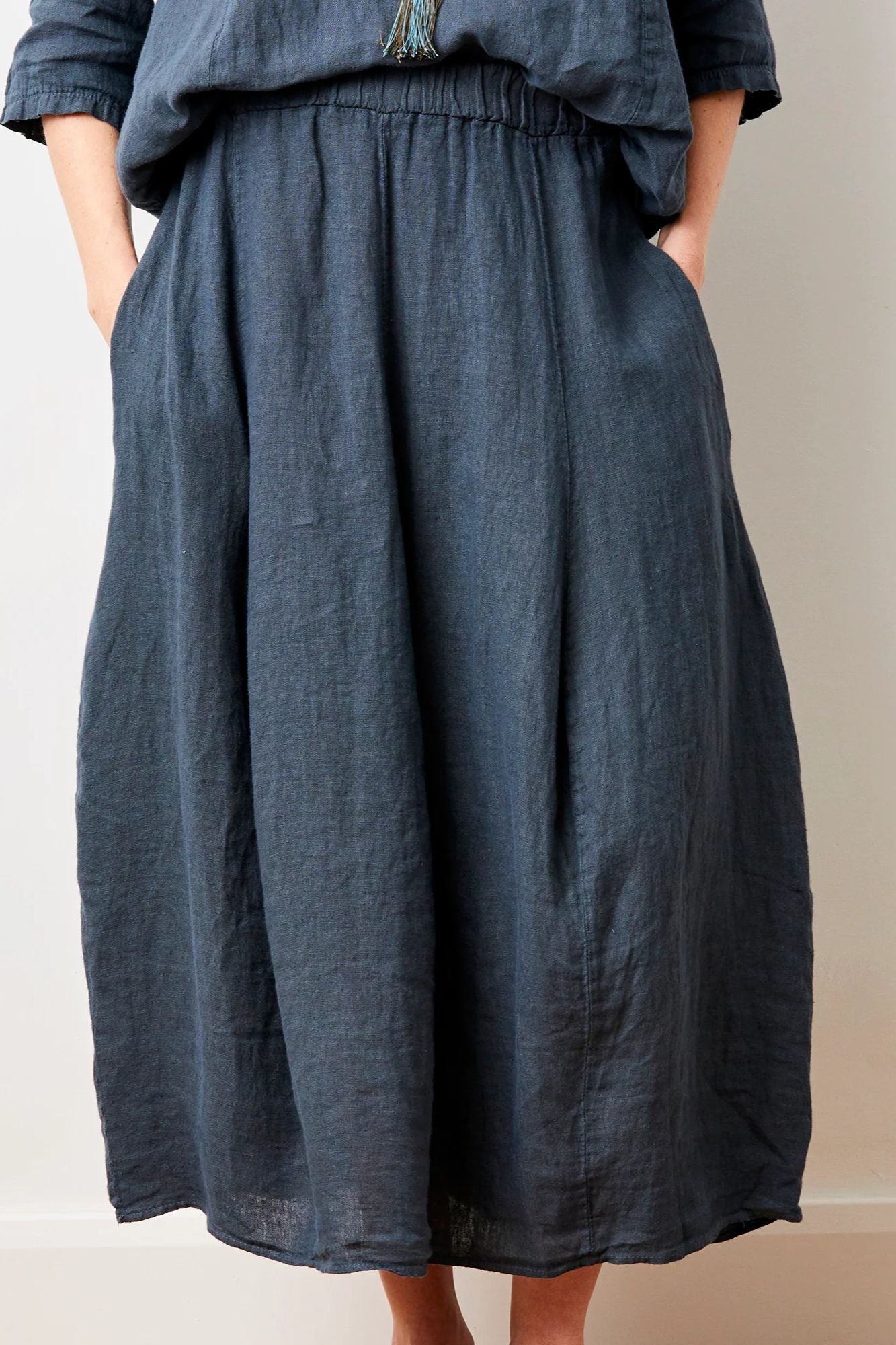 Solene Linen Bubble Skirt
