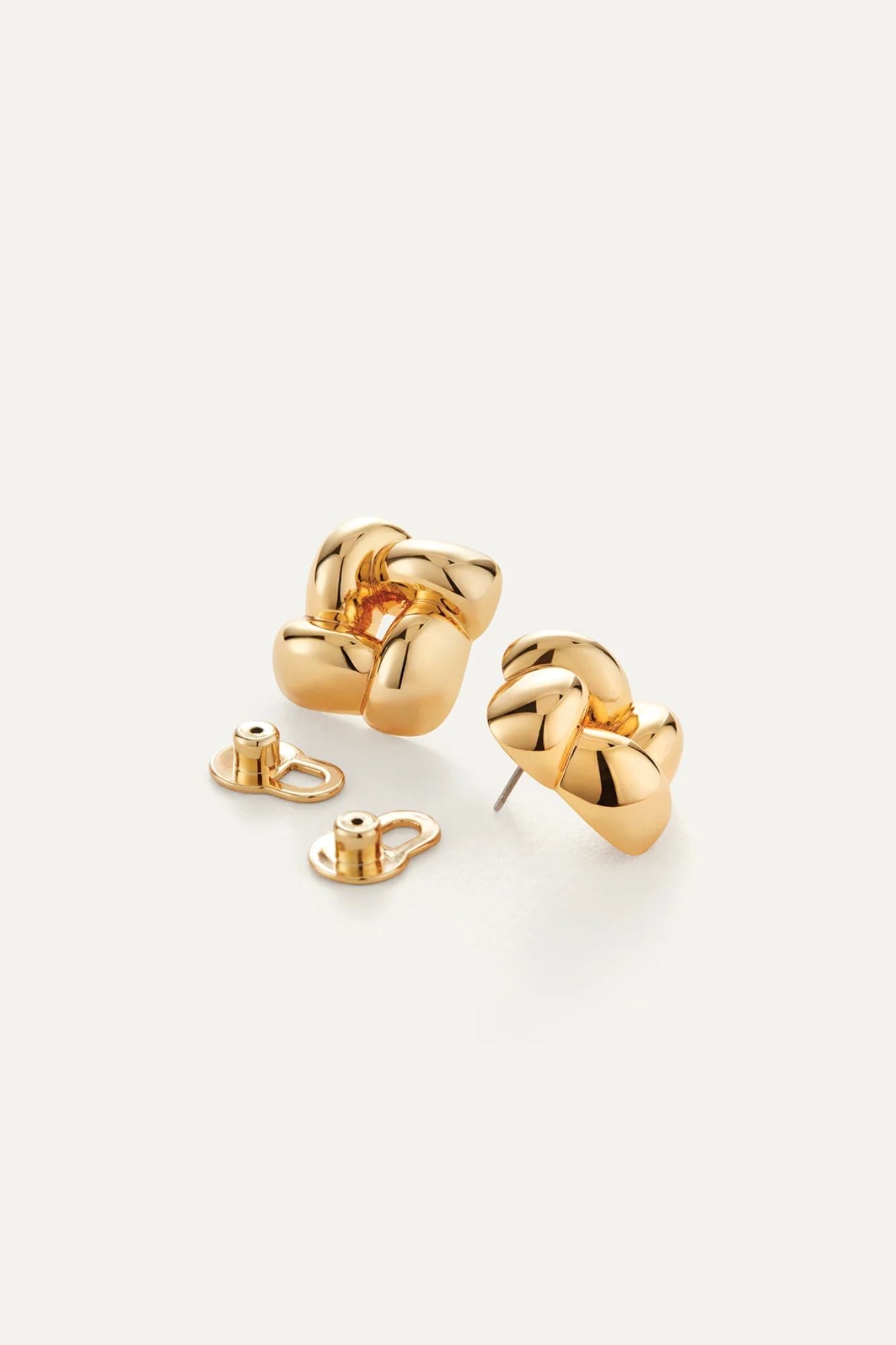Small Woven Square Earrings