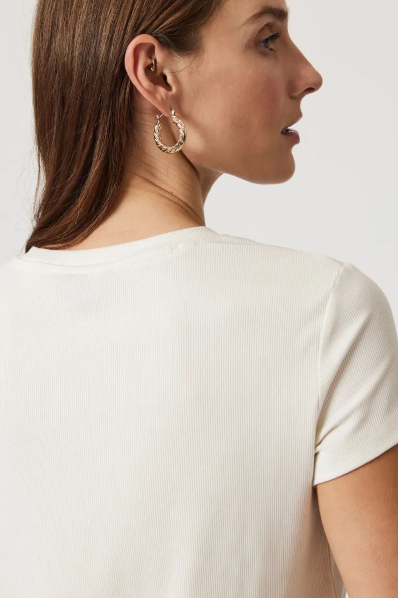 Luxe Touch Tencel Ribbed T-Shirt