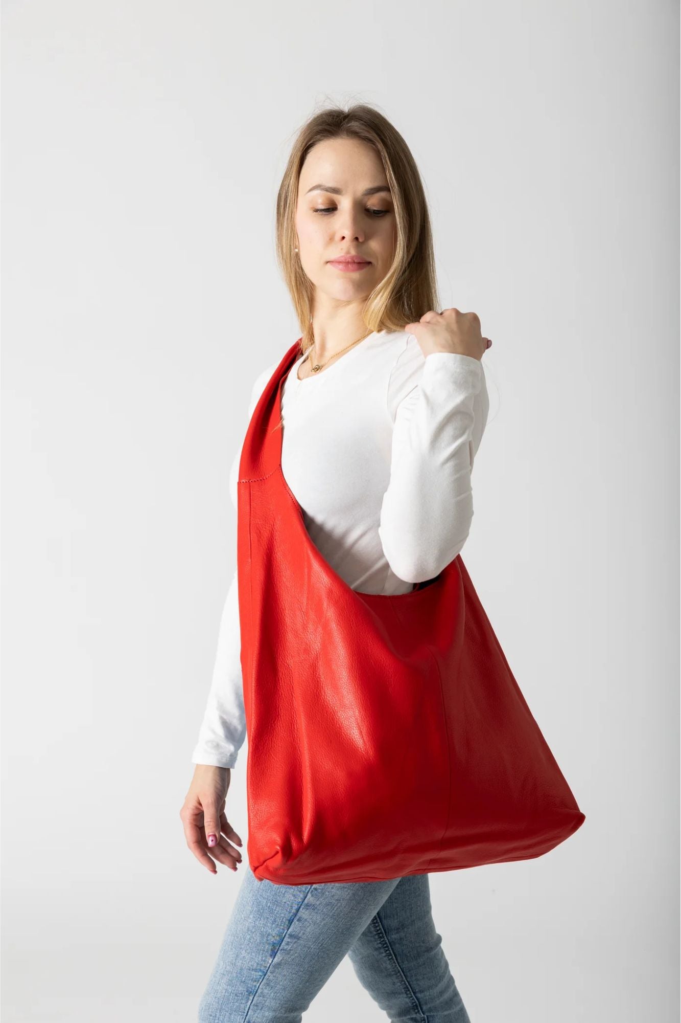 Knot Leather Shoulder Bag