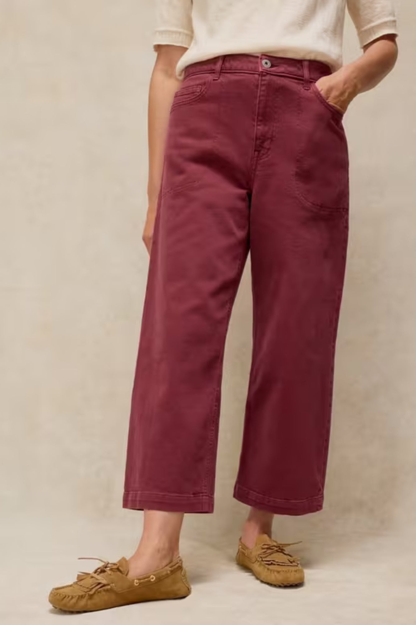 Tia Wide Leg Crop Jean
