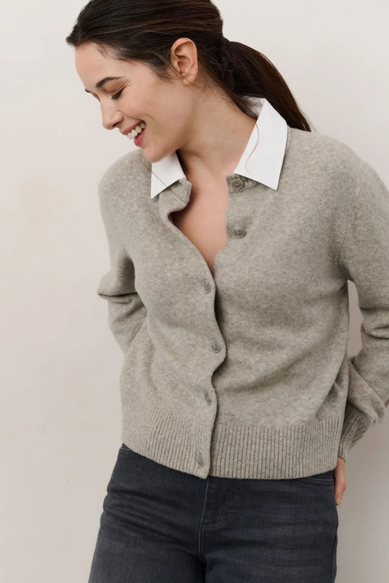 Cardigan WIth Detatchable Collar