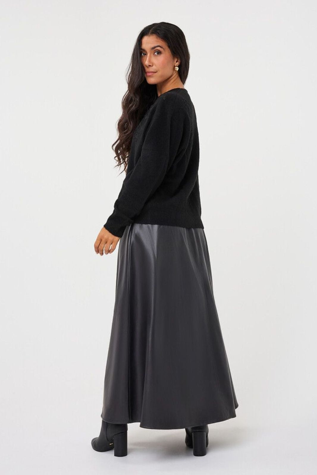 Faux Leather Skirt