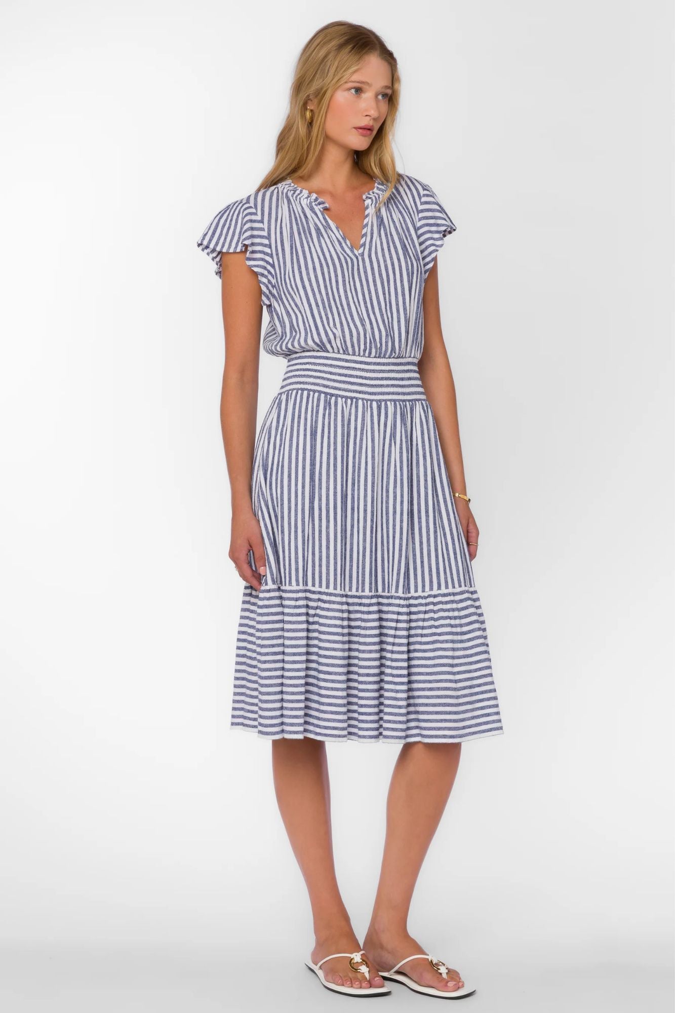 Shiri Blue Stripe Dress
