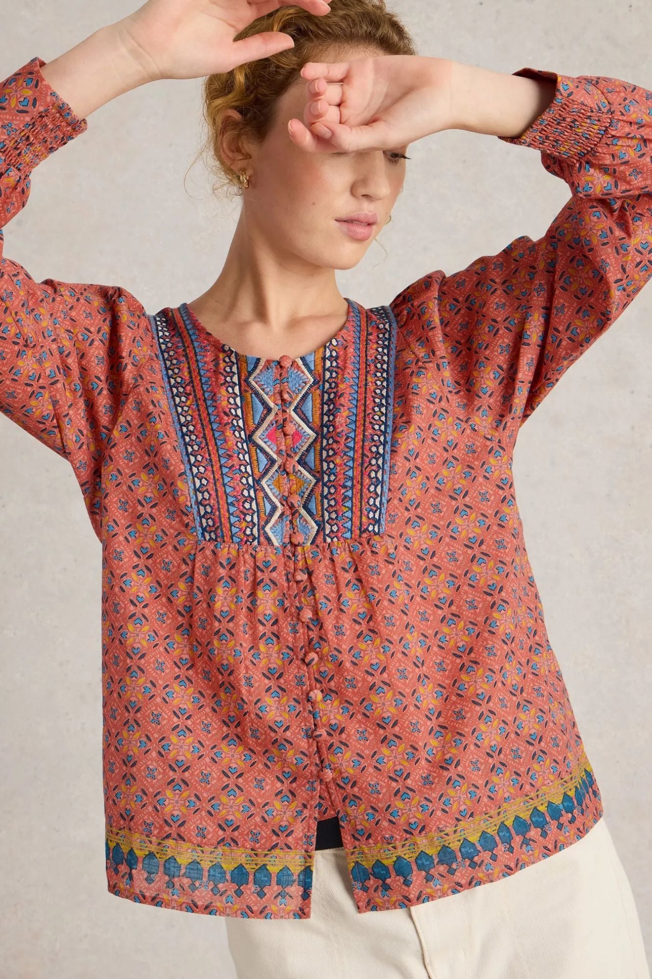 Abigail Embroidered Top