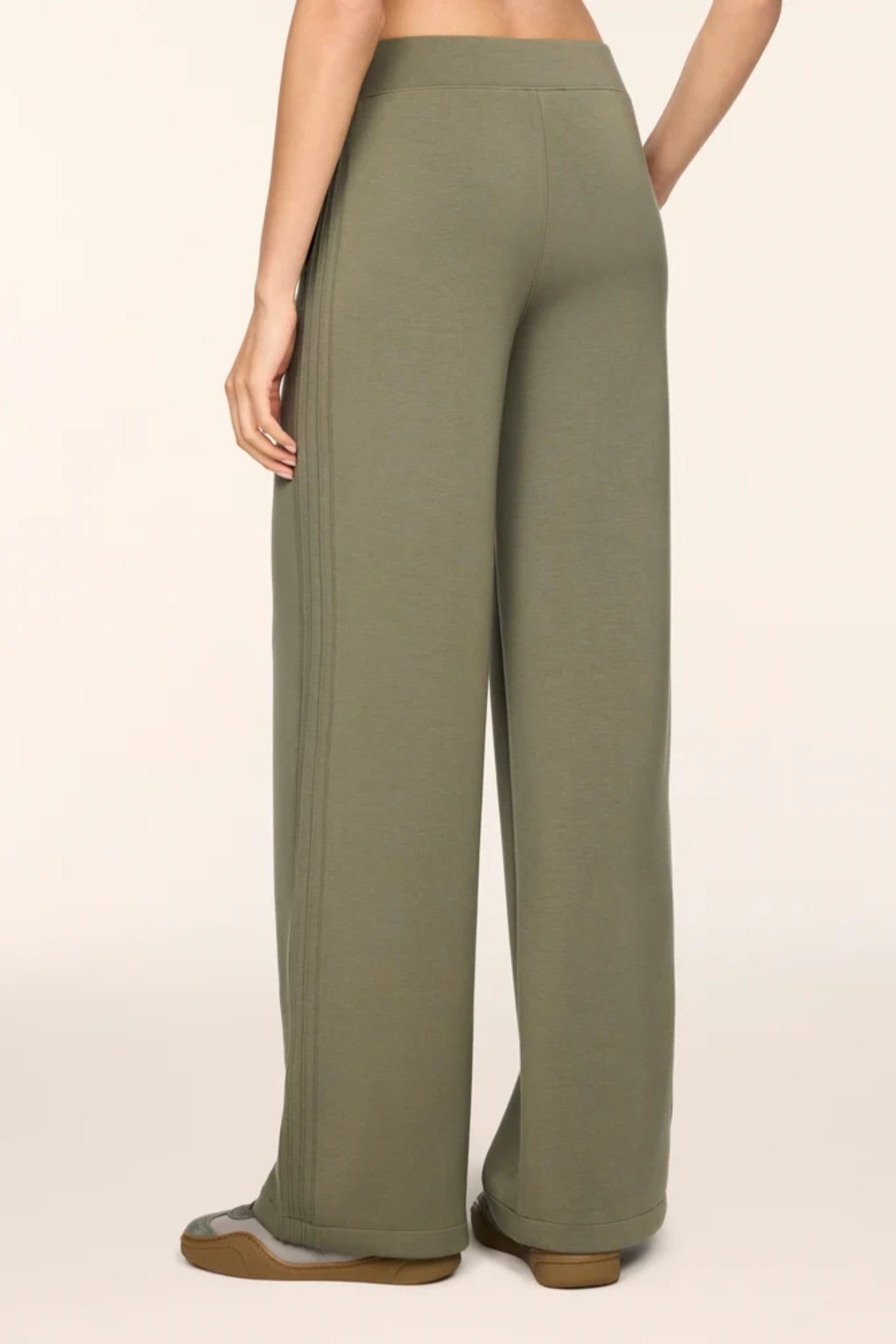 Pintuck Wide Leg