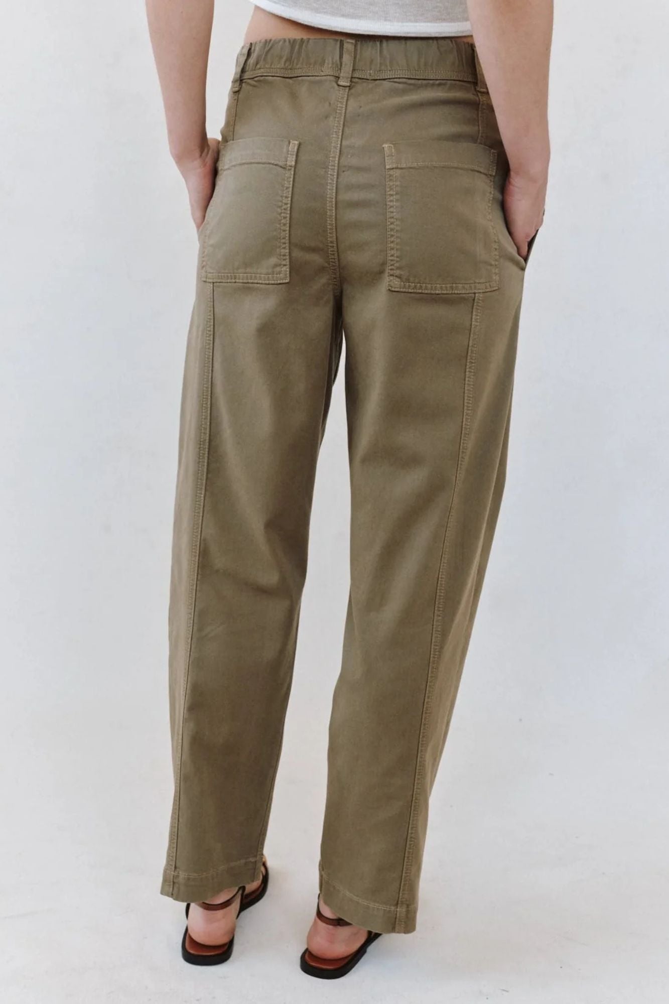 Seamed Soft Barrel Pant