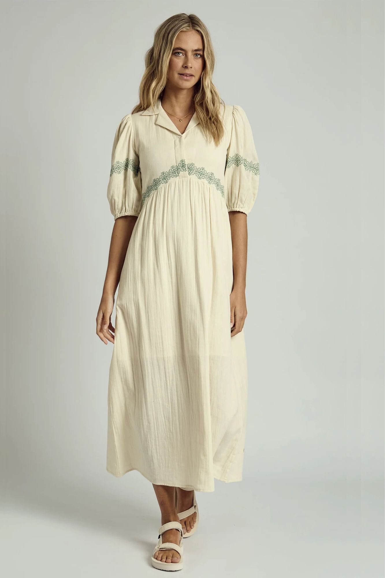 Camryn Embroidered Maxi Dress