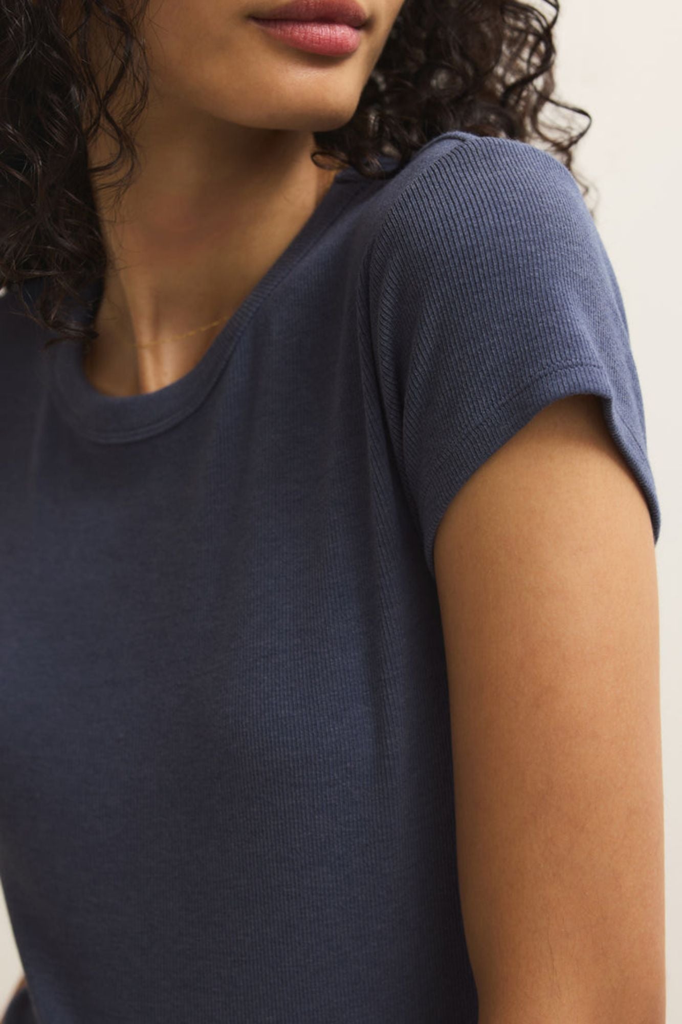 Ranae Rib Short Sleeve Top