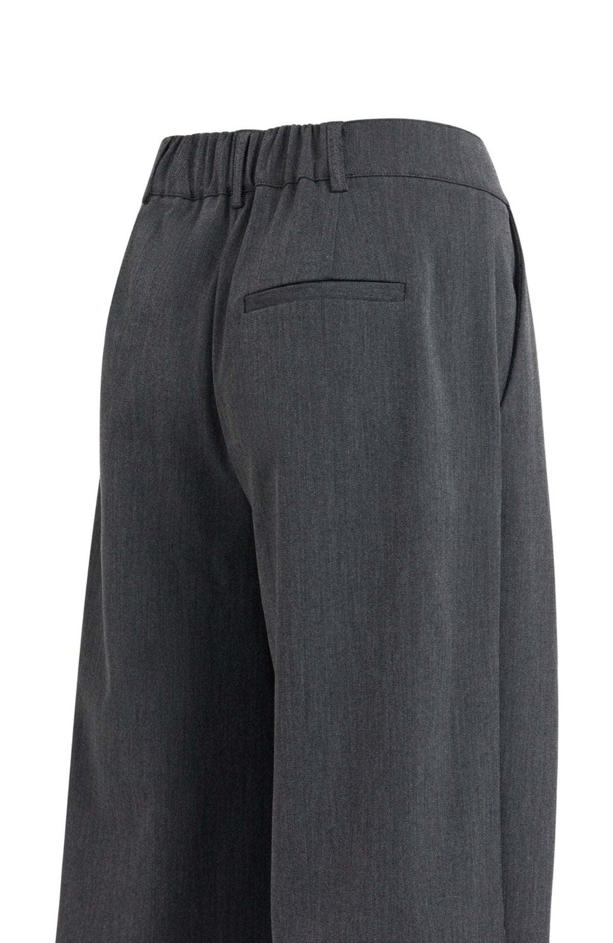 Wide Leg Assymetrical Fly Trousers