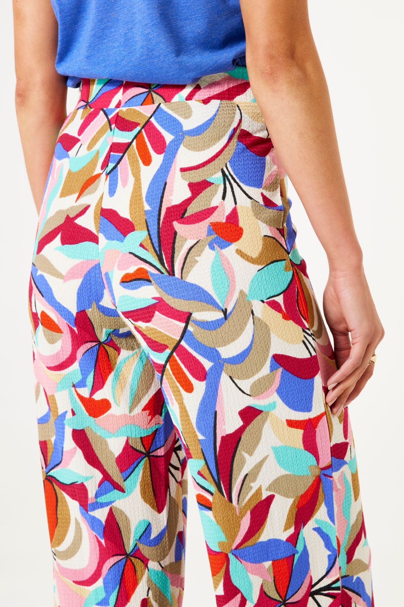 Printed Crinkle Pants