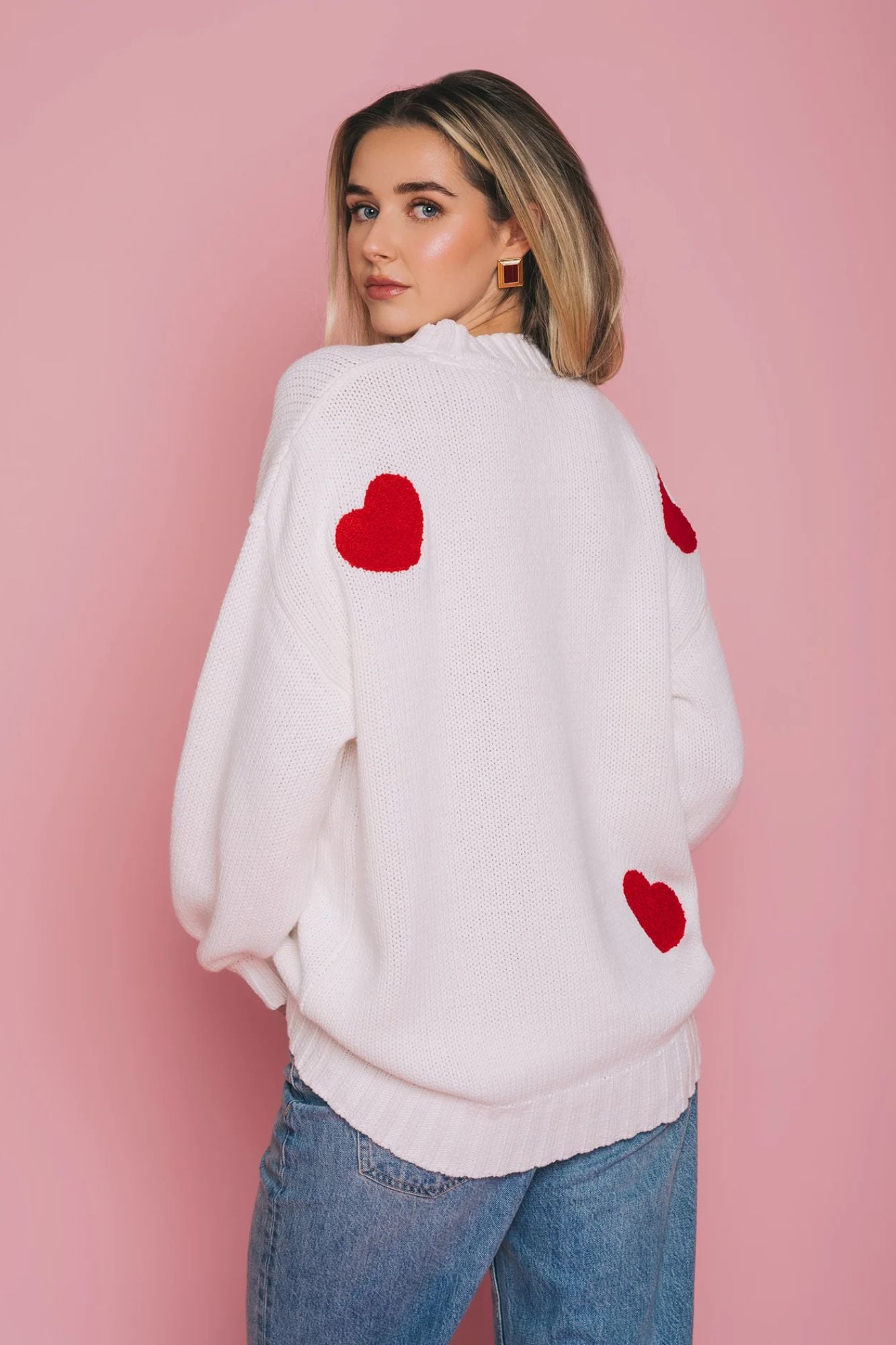Heart Oversized Cardigan