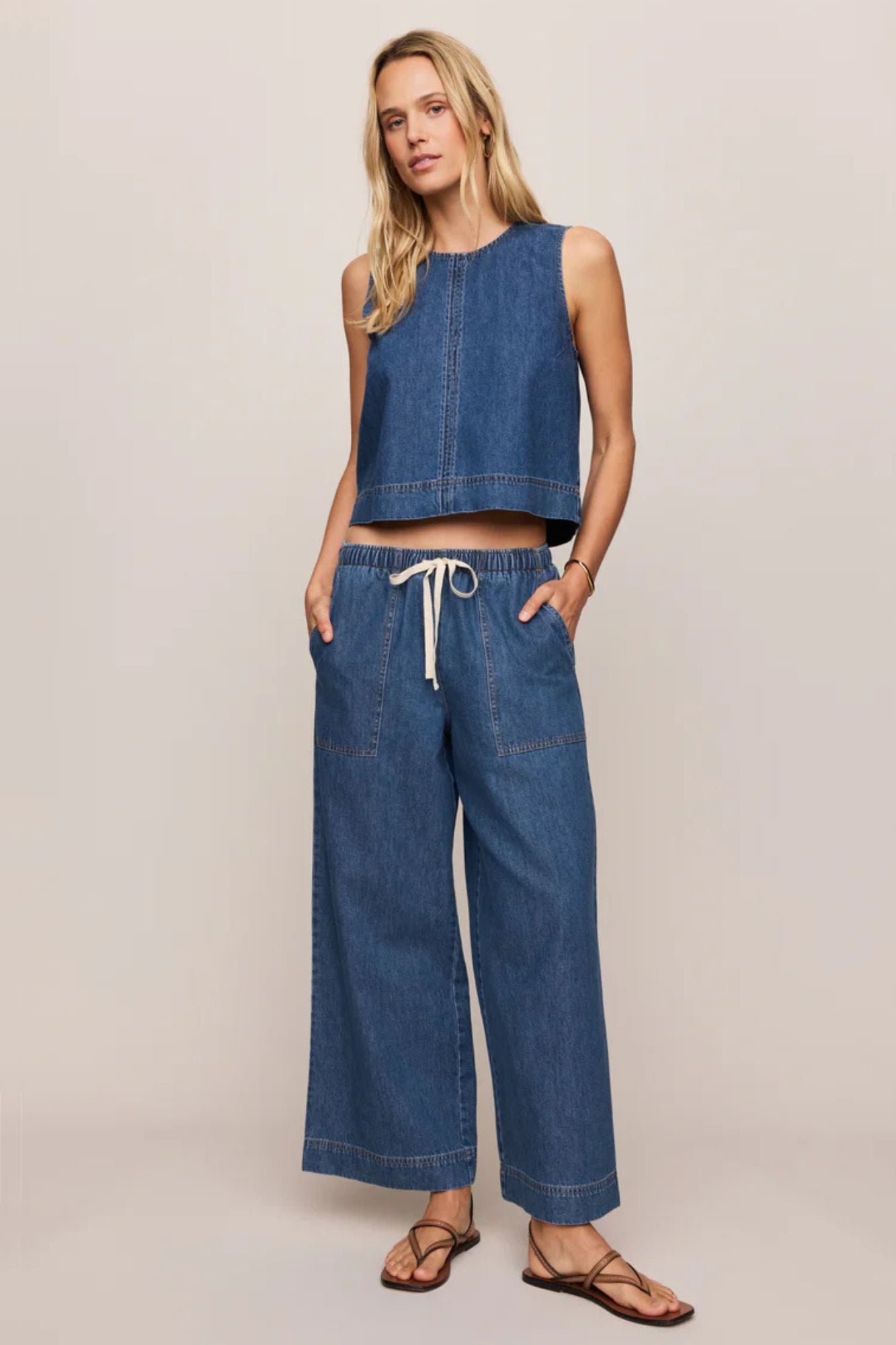 Sun Seeker Denim Tank