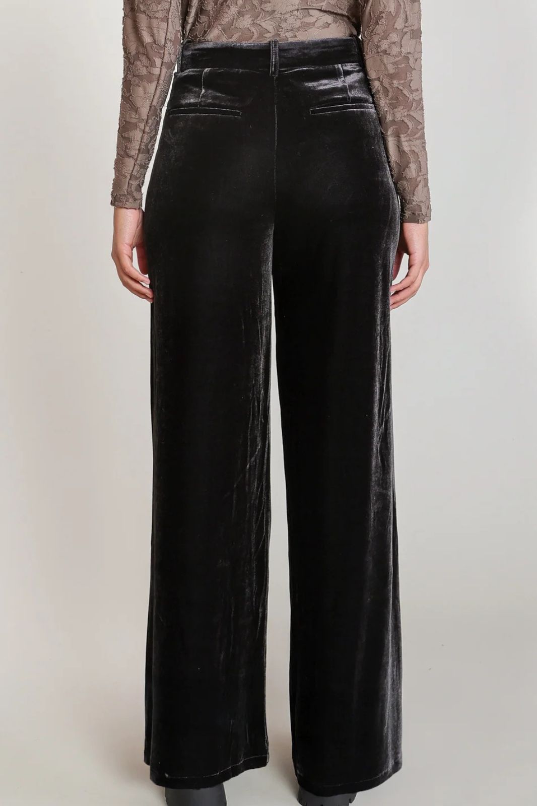 Velvet Wide Leg Pant