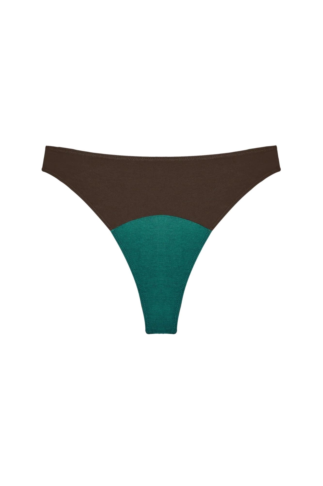 High Rise Thong Mineral Undies | Brown