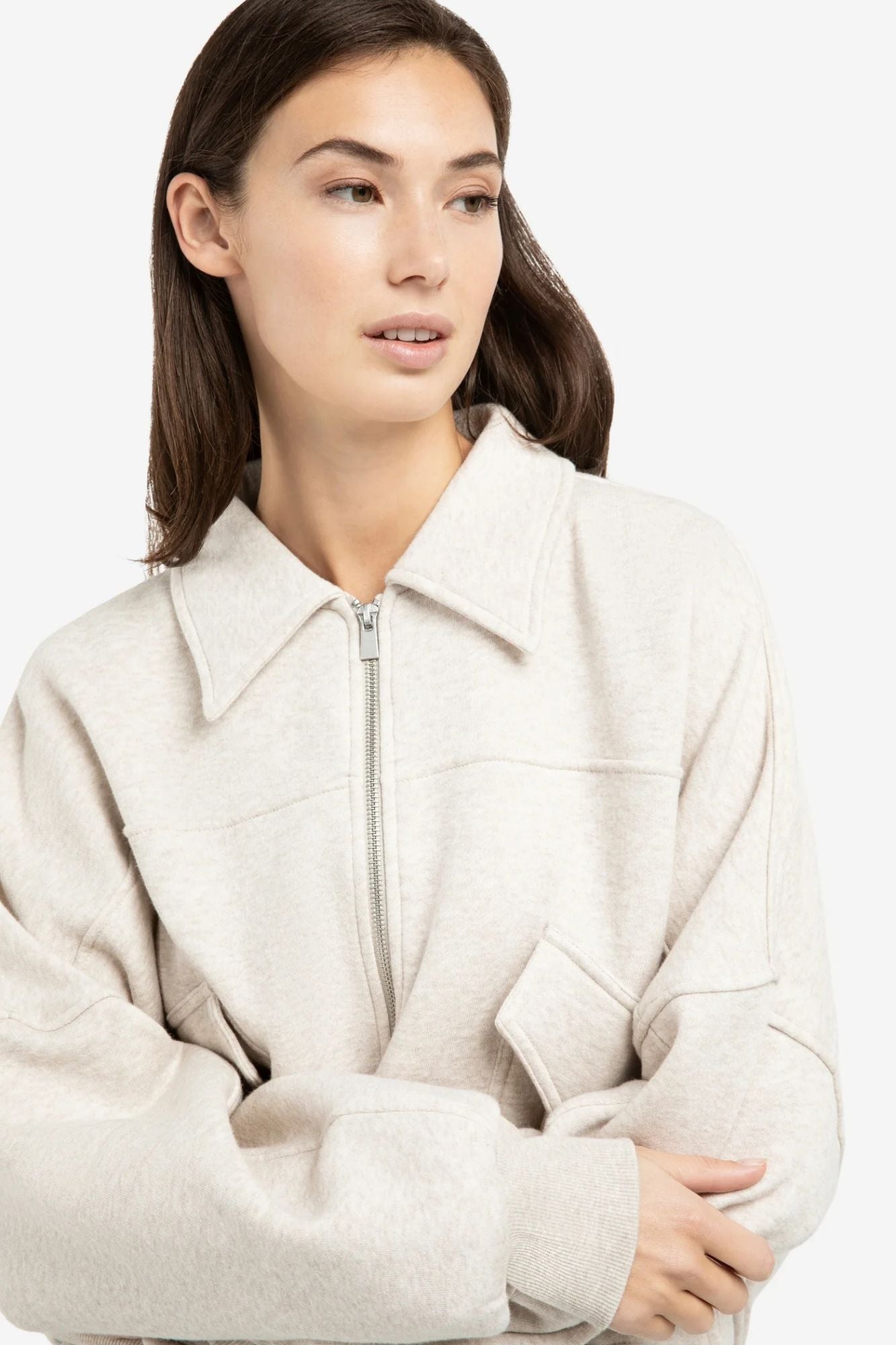 Sweat Jacket with Pockets
