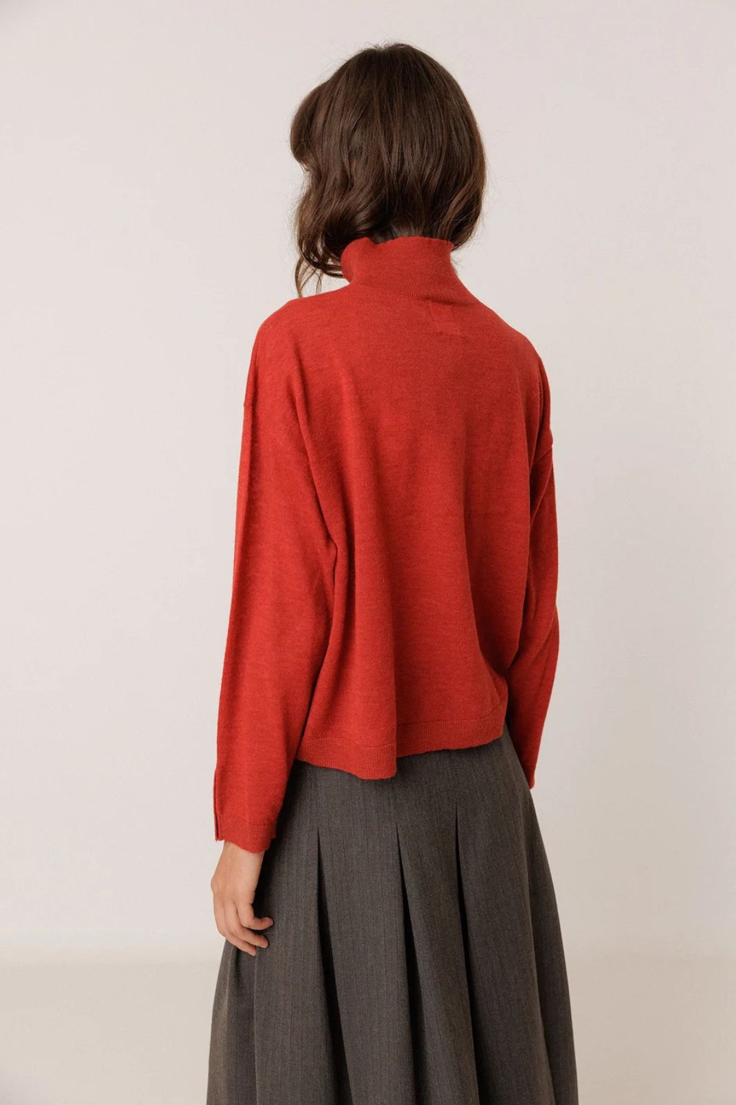 Boxy Sweater with Alpaca