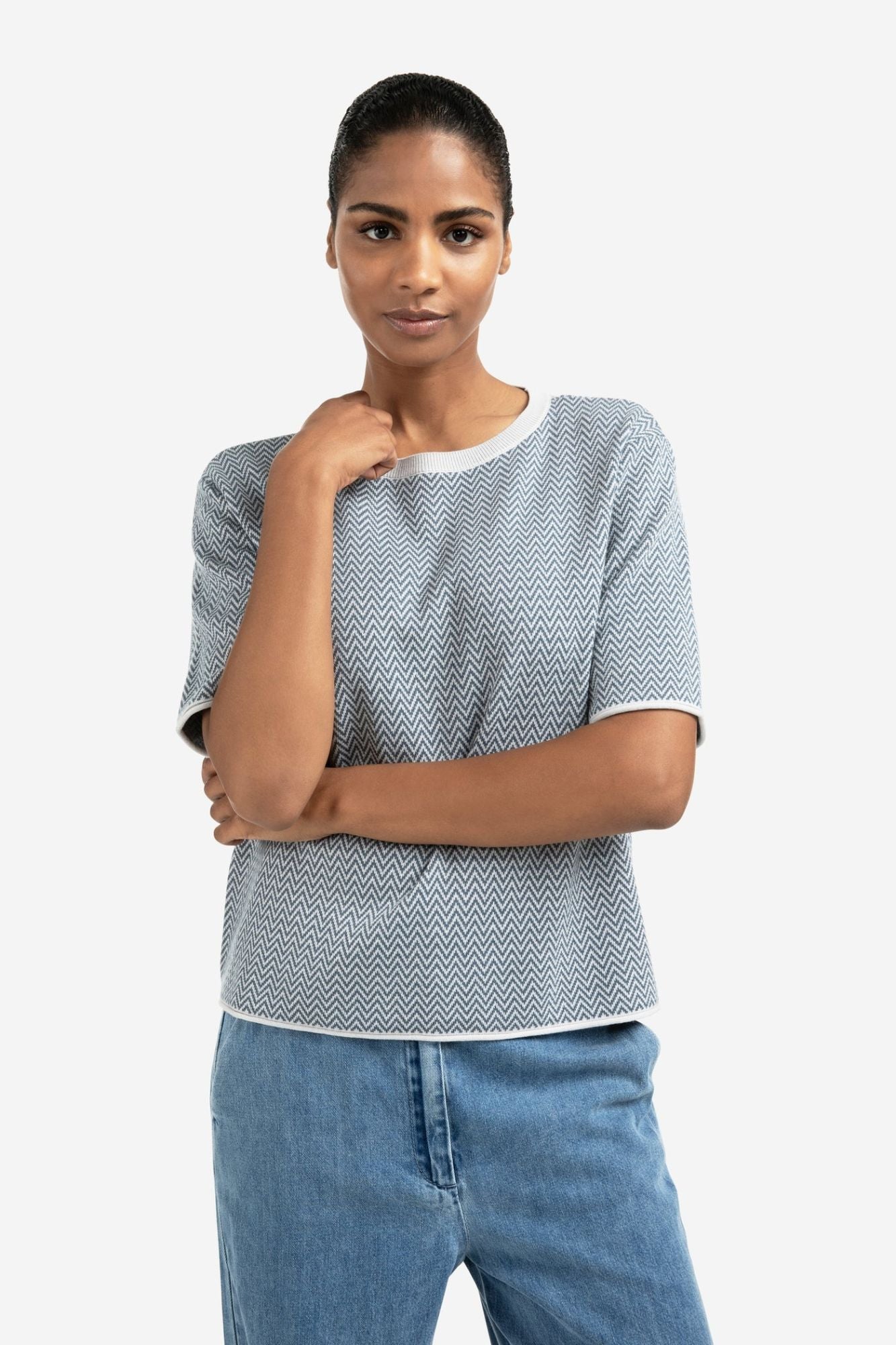 Heather Knit T-Shirt